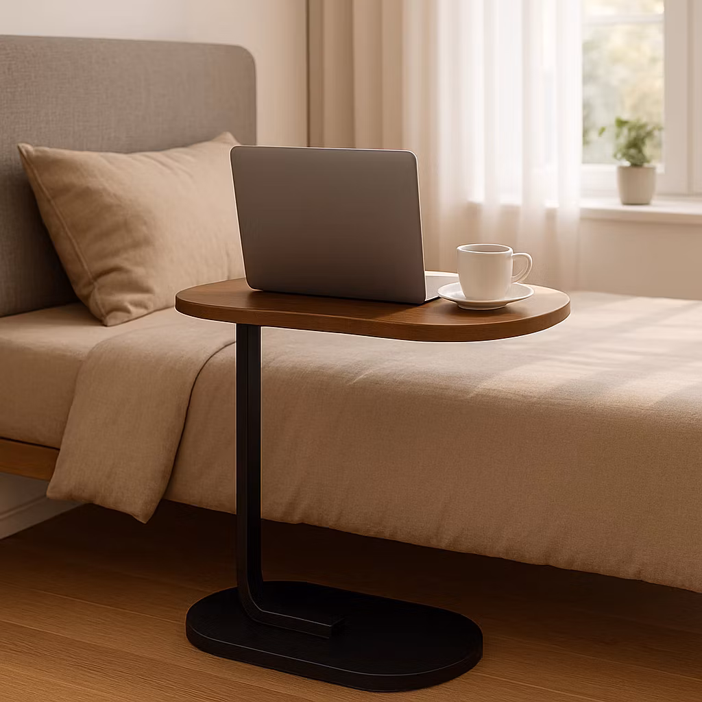Mesa Lateral de Apoio Moderna Compacta para Sofá Cama Sala Escritório ME2031 4