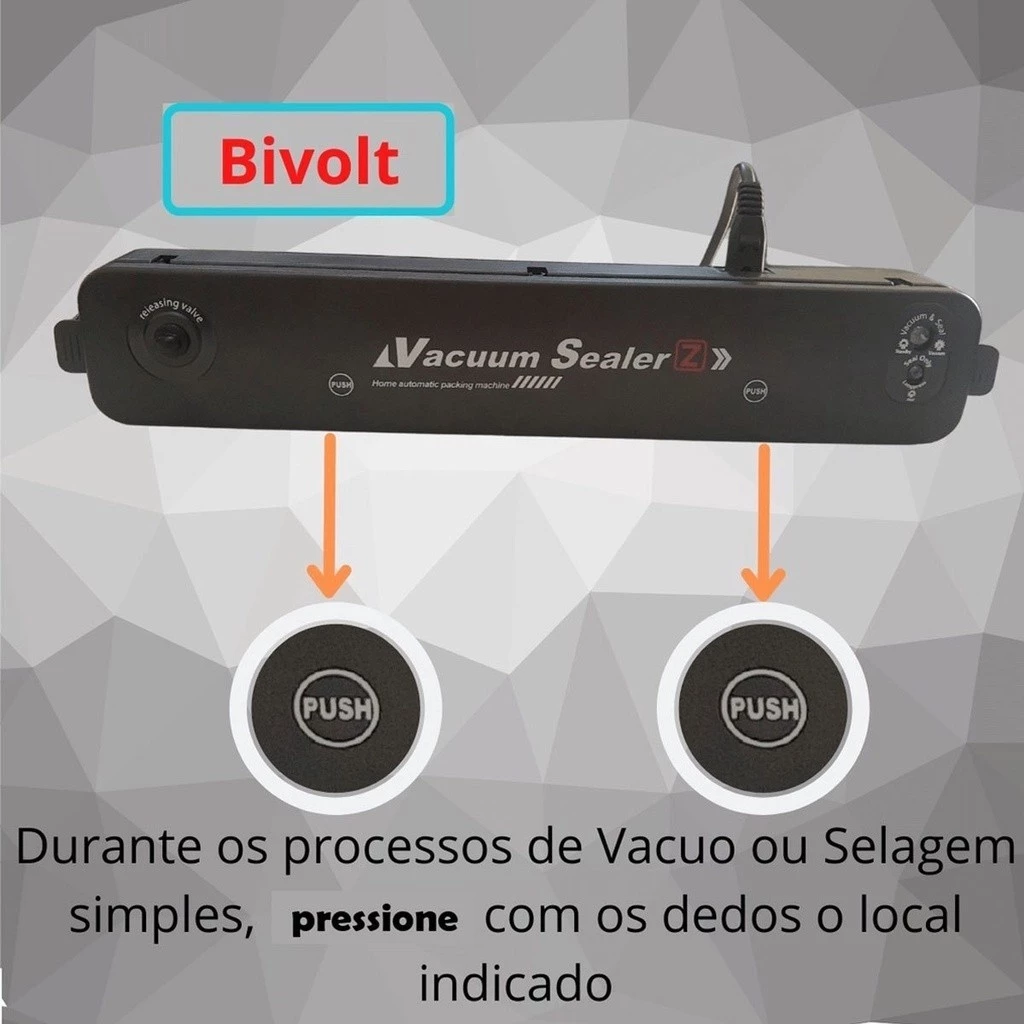 Seladora a vácuo de Alimentos Bivolt Hermética 2