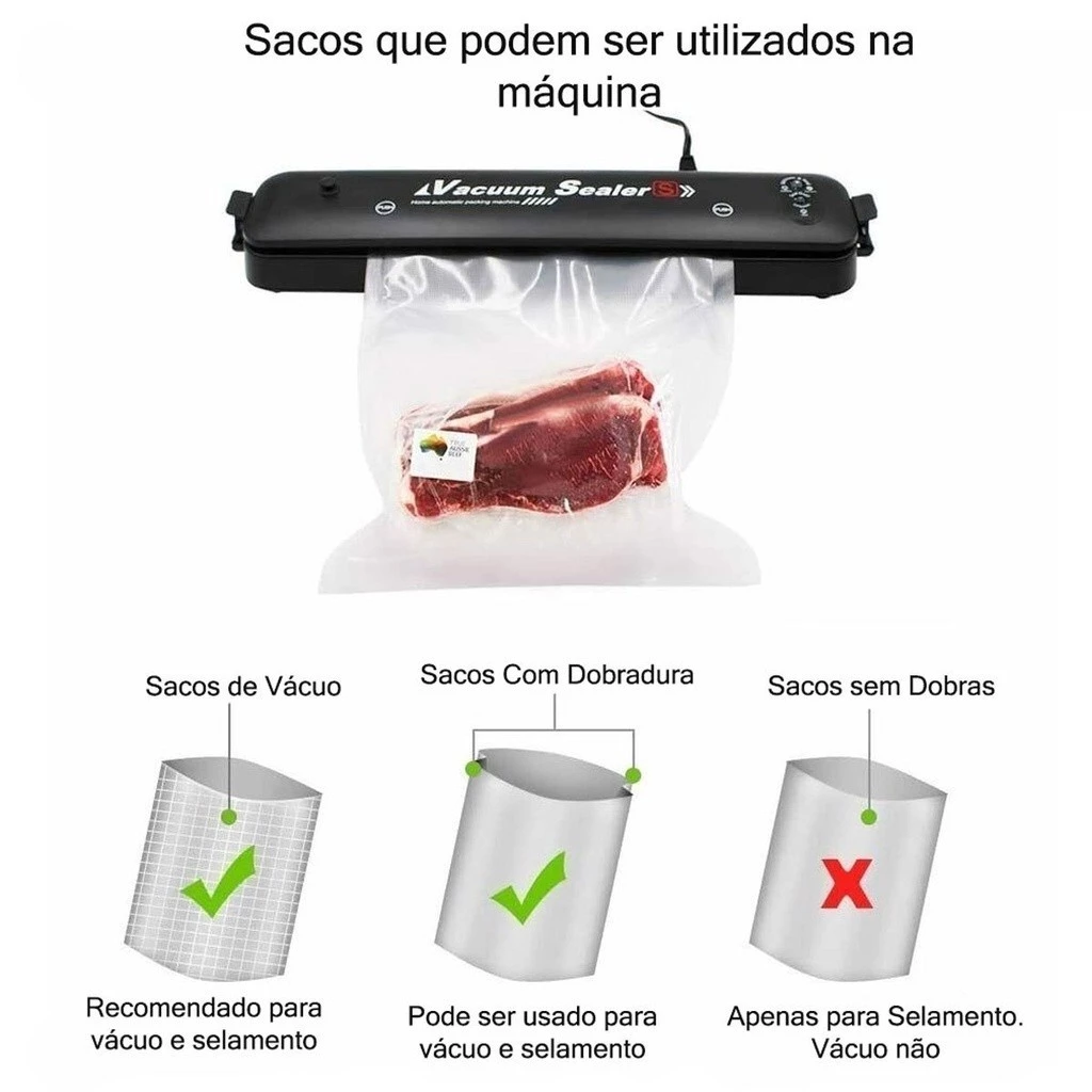 Seladora a vácuo de Alimentos Bivolt Hermética 7