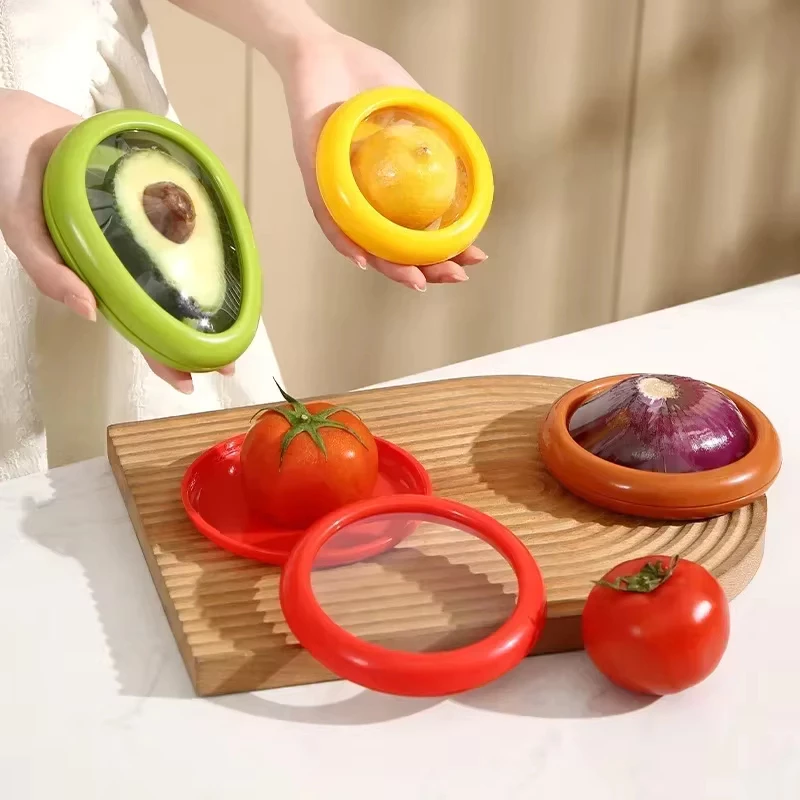 Caixa de Silicone Armazenamento Frutas/Legumes: Reutilizável 4