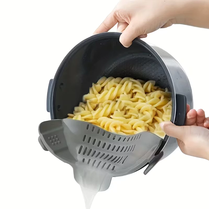 Escorredor de macarrão de silicone 1