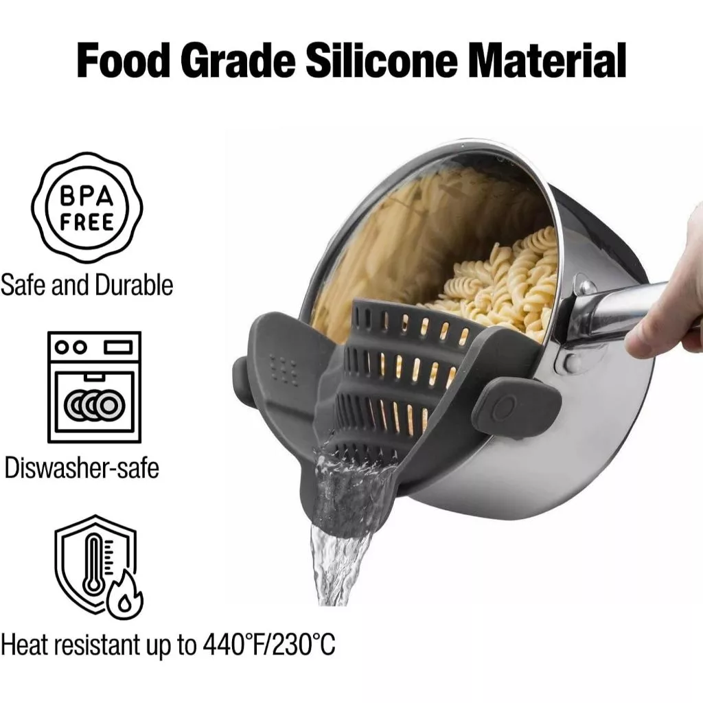 Escorredor de macarrão de silicone 3