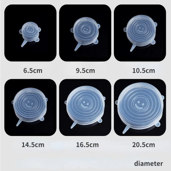 Kit 18 Tampas de Silicone Panela Pote Universal 3