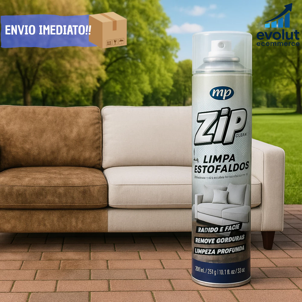 Espuma Spray Zip Clean 300ml Limpa a Seco Sofá, Estofado, Banco de Carro Limpeza Profunda 3