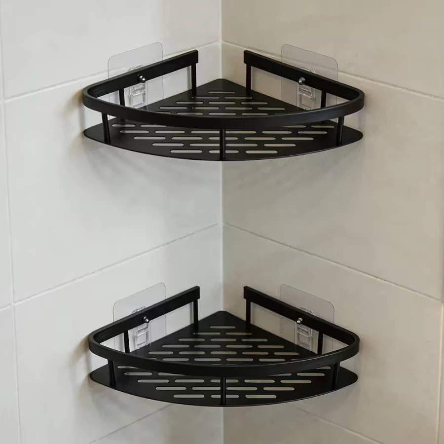 Kit com 2 Suportes para Shampoo Adesivo Para Parede Cozinha e Banheiro 2