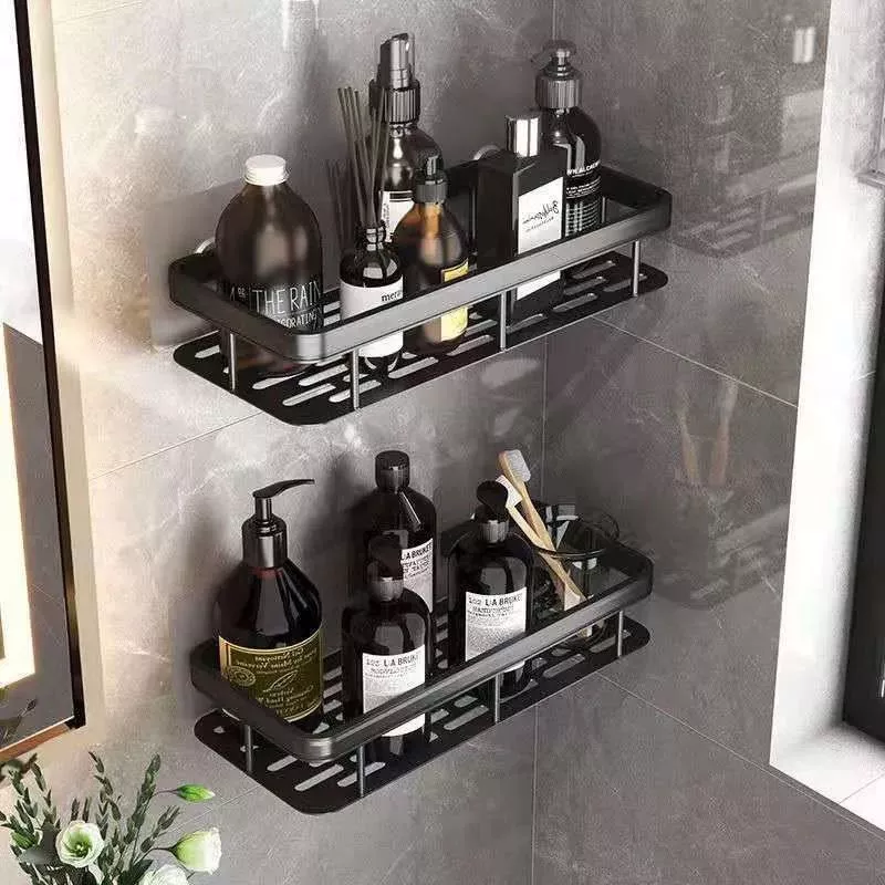 Kit com 2 Suportes para Shampoo Adesivo Para Parede Cozinha e Banheiro 9
